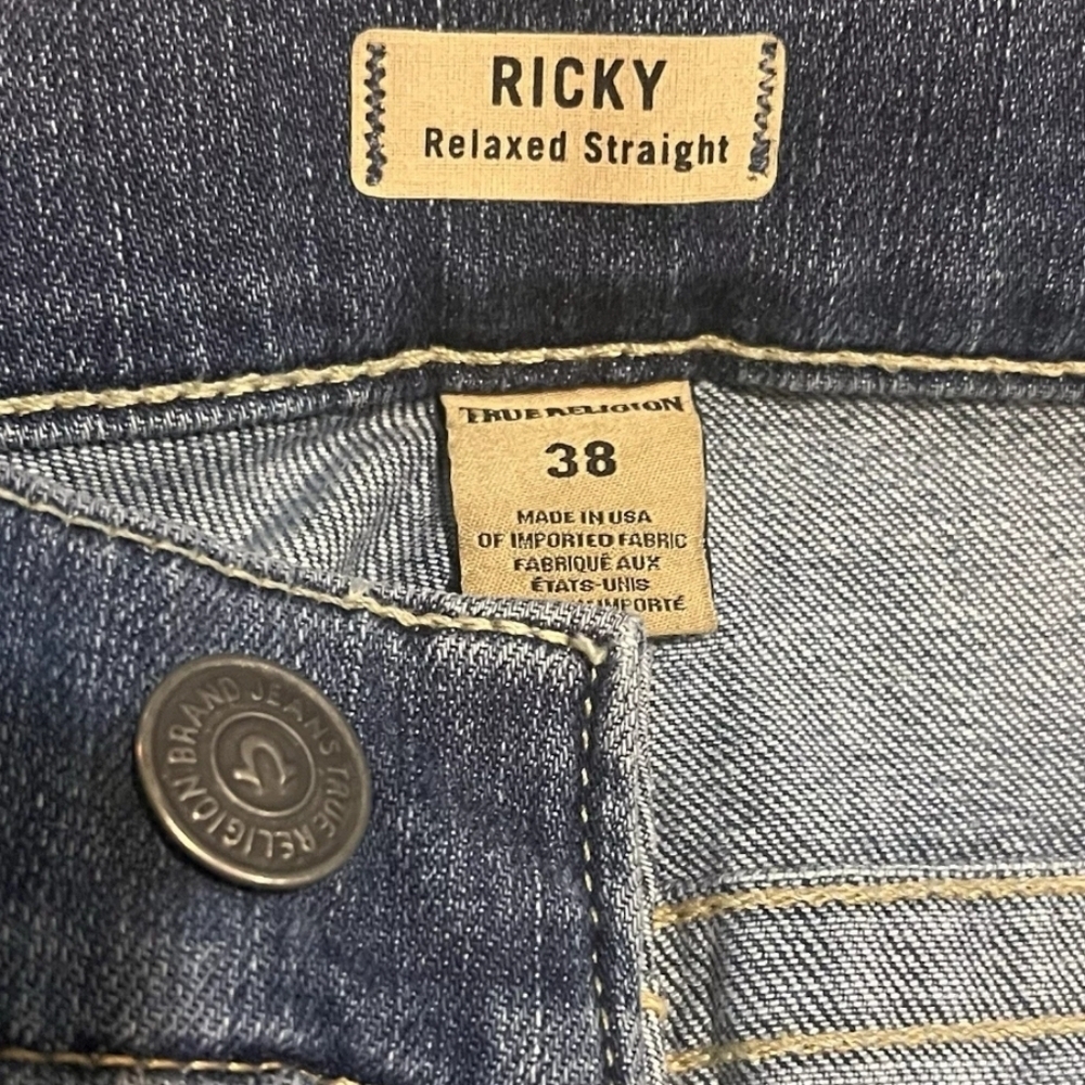 TRUE RELIGION RICKY Relaxed Straight Men’s Jeans Size 38 X 32 - Picture 10 of 10